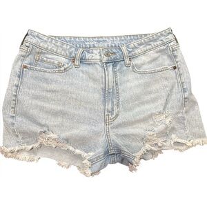 Old Navy OG Straight High-Rise Distressed Denim Shorts | Size 12